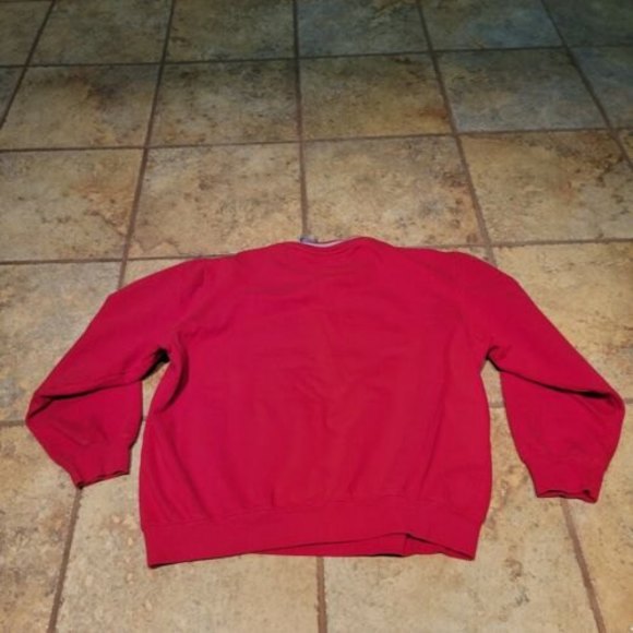 Vintage Walt Disney Store Tigger Embroidered Crewneck Red Sweatshirt Size Large - Picture 6 of 6